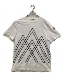 MONCLER（モンクレール）の古着「シリコンロゴ クルーネック半袖Tシャツ」｜ホワイト