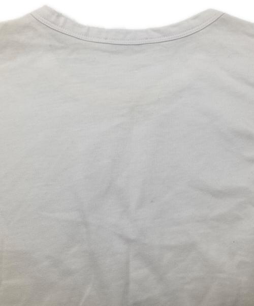 MONCLER（モンクレール）MONCLER (モンクレール) シリコンロゴ クルーネック半袖Tシャツ ホワイト サイズ:不明の古着・服飾アイテム