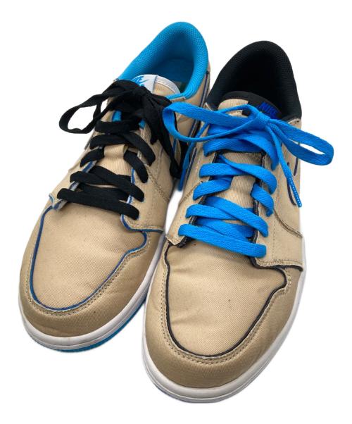 NIKE（ナイキ）NIKE (ナイキ) AIR JORDAN 1 LOW DESERT ORE ブルー×ベージュ サイズ:26の古着・服飾アイテム