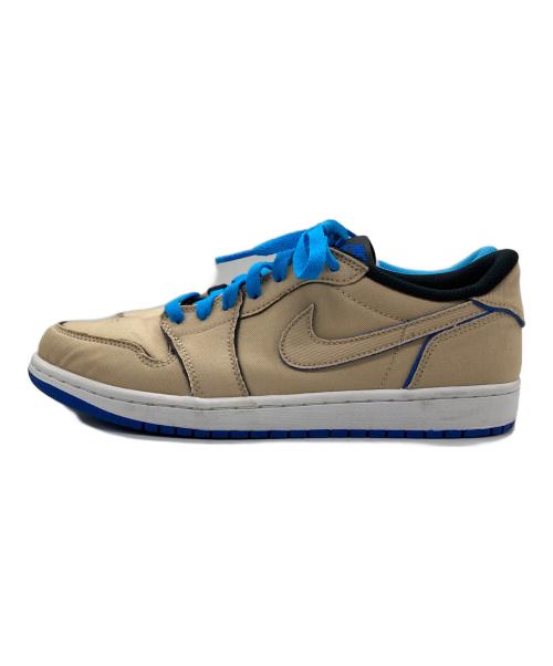 NIKE（ナイキ）NIKE (ナイキ) AIR JORDAN 1 LOW DESERT ORE ブルー×ベージュ サイズ:26の古着・服飾アイテム