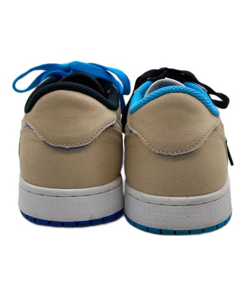 NIKE（ナイキ）NIKE (ナイキ) AIR JORDAN 1 LOW DESERT ORE ブルー×ベージュ サイズ:26の古着・服飾アイテム