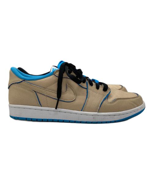 NIKE（ナイキ）NIKE (ナイキ) AIR JORDAN 1 LOW DESERT ORE ブルー×ベージュ サイズ:26の古着・服飾アイテム