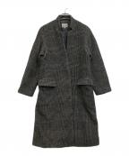 STEVEN ALANスティーブンアラン）の古着「メルトンコート」｜ブラック