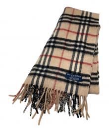 BURBERRY LONDON（バーバリーロンドン）の古着「カシミヤマフラー」｜ブラウン