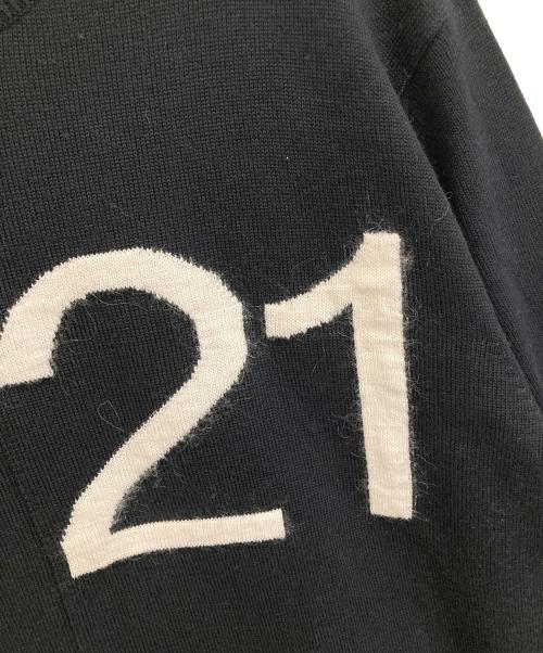 N°21（ヌメロヴェントゥーノ）N°21 (ヌメロヴェントゥーノ) ニットワンピース ブラック サイズ:14の古着・服飾アイテム