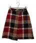 BLUE LABEL CRESTBRIDGE（ブルーレーベルクレストブリッジ）の古着「チェックスカート」｜レッド