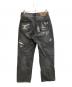 X-LARGE (エクストララージ) CRASH DENIM PANTS ブラック サイズ:SIZE 81cm (W32)：7000円