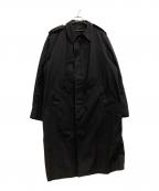 U'S NAVYアメリカ海軍）の古着「ステンカラーコート」｜ブラック