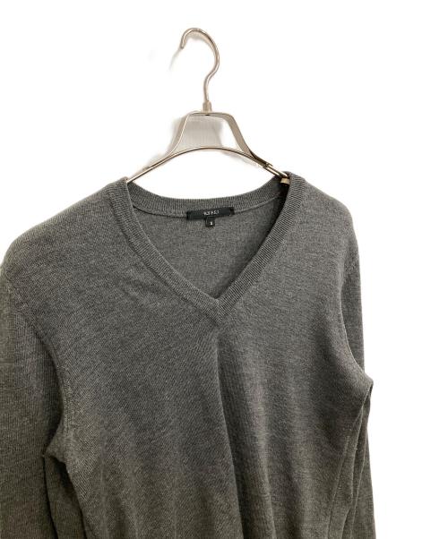 GUCCI（グッチ）GUCCI (グッチ) Vネックニット グレー サイズ:Ｓの古着・服飾アイテム