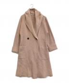 EPOCAエポカ）の古着「ウールニットコート」｜ピンク