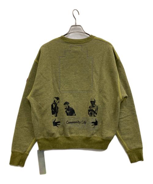 C.E（シーイー）C.E (シーイー) HEATHER CREW NECK グリーン サイズ:Mの古着・服飾アイテム