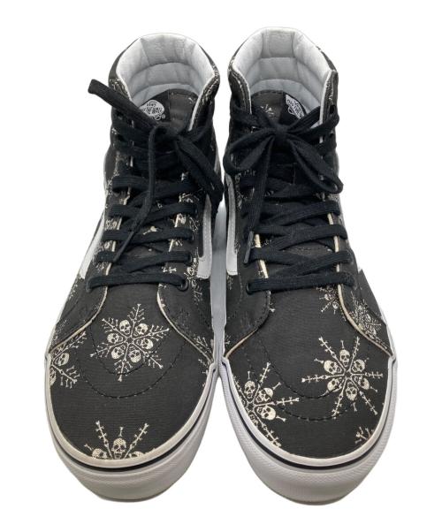 VANS（ヴァンズ）VANS (ヴァンズ) スカル総柄ハイカットスニーカー ブラック サイズ:27.5の古着・服飾アイテム