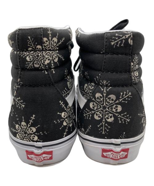 VANS（ヴァンズ）VANS (ヴァンズ) スカル総柄ハイカットスニーカー ブラック サイズ:27.5の古着・服飾アイテム