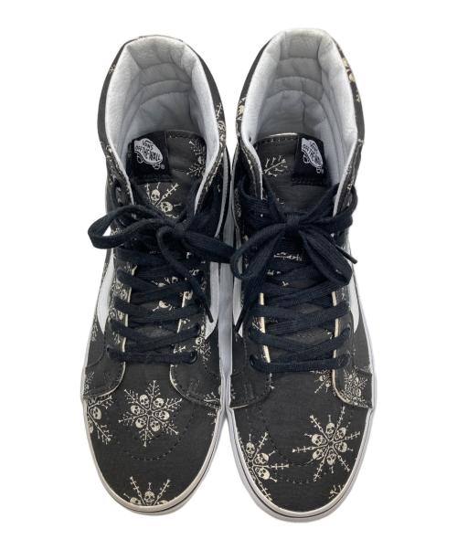 VANS（ヴァンズ）VANS (ヴァンズ) スカル総柄ハイカットスニーカー ブラック サイズ:27.5の古着・服飾アイテム