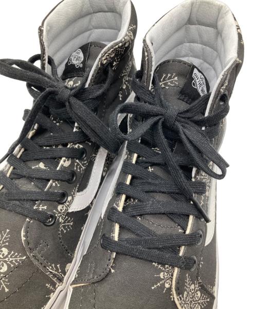 VANS（ヴァンズ）VANS (ヴァンズ) スカル総柄ハイカットスニーカー ブラック サイズ:27.5の古着・服飾アイテム