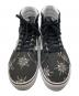 VANS (ヴァンズ) スカル総柄ハイカットスニーカー ブラック サイズ:27.5：11000円