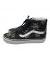 中古・古着 VANS (ヴァンズ) スカル総柄ハイカットスニーカー ブラック サイズ:27.5：11000円