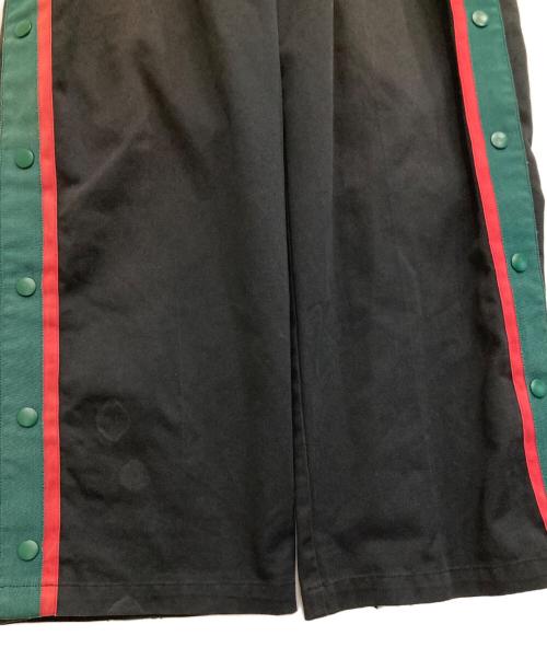 MYne MIHARA YASUHIRO（マイン ミハラヤスヒロ）MYne MIHARA YASUHIRO (マイン ミハラヤスヒロ) Dickies (ディッキーズ) side line snap wide pant ブラック サイズ:Mの古着・服飾アイテム