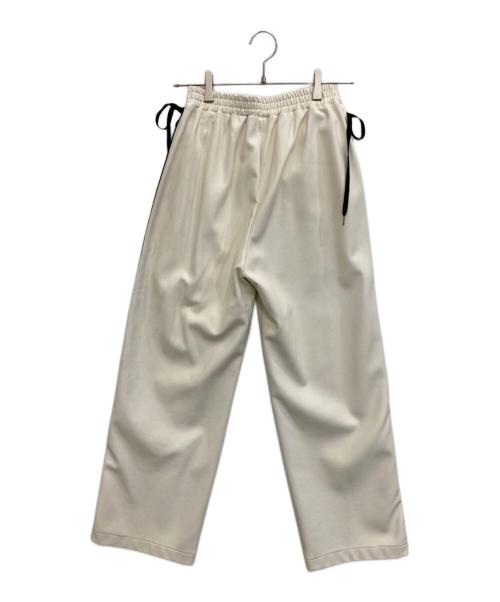 Sea Room lynn（シールームリン）Sea Room lynn (シールームリン) エコレザーサイドリボンジャージパンツ ホワイト サイズ:Sの古着・服飾アイテム