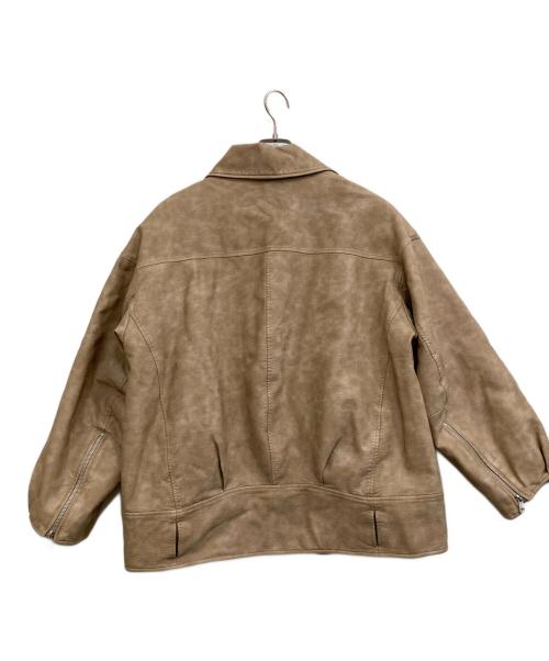 Sea Room lynn（シールームリン）Sea Room lynn (シールームリン) Vintage ECOレザーBIGライダース ブラウン サイズ:Mの古着・服飾アイテム