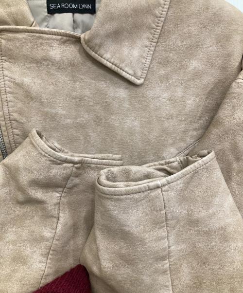 Sea Room lynn（シールームリン）Sea Room lynn (シールームリン) Vintage ECOレザーBIGライダース ブラウン サイズ:Mの古着・服飾アイテム