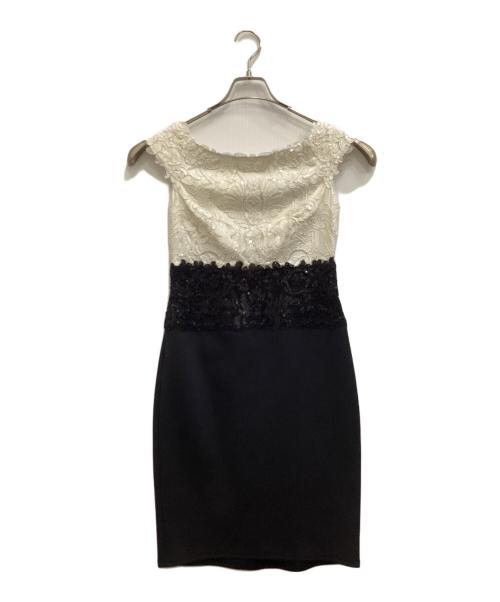 TADASHI SHOJI（タダシ ショージ）TADASHI SHOJI (タダシ ショージ) ひざ丈ノースリーブワンピース ホワイト サイズ:-の古着・服飾アイテム