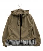 BORDERS at BALCONYボーダーズアットバルコニー）の古着「DANSKIN AIRY FRILL PARKA」｜ブラウン