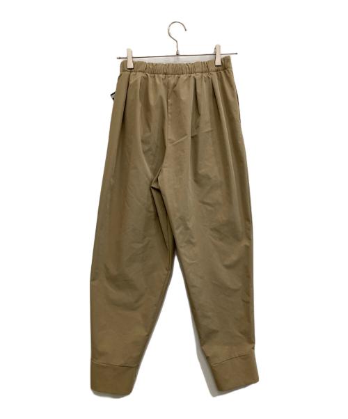 BORDERS at BALCONY（ボーダーズアットバルコニー）BORDERS at BALCONY (ボーダーズアットバルコニー) AIRY CROSS TUCK PANTS ブラウン サイズ:36の古着・服飾アイテム