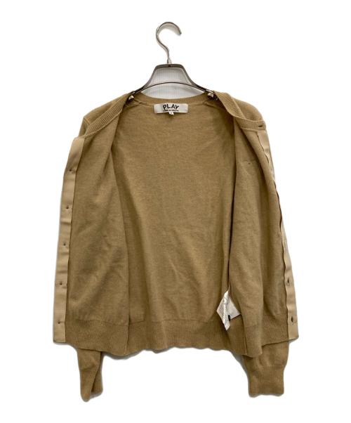 PLAY COMME des GARCONS（プレイコムデギャルソン）PLAY COMME des GARCONS (プレイコムデギャルソン) ウールカーディガン ブラウン サイズ:Sの古着・服飾アイテム