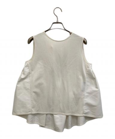 中古・古着通販】FOXEY (フォクシー) Cotton Combo Knit Top ホワイト