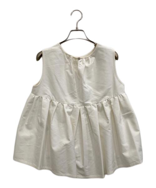 FOXEY（フォクシー）FOXEY (フォクシー) Cotton Combo Knit Top ホワイト サイズ:38の古着・服飾アイテム