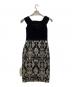 TADASHI SHOJI (タダシ ショージ) off Shoulder Printed Velvet Cocktail Dress ブラック サイズ:2：7000円
