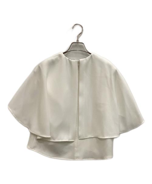 BORDERS at BALCONY（ボーダーズアットバルコニー）BORDERS AT BALCONY (ボーダーズアットバルコニー) ノースリーブブラウス ホワイト サイズ:36の古着・服飾アイテム