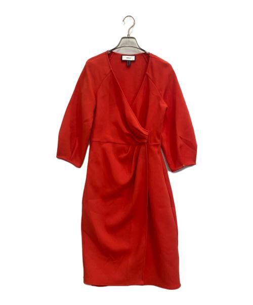 nissa（ニッサ）nissa (ニッサ) Puff sleeves midi dress レッド サイズ:38の古着・服飾アイテム