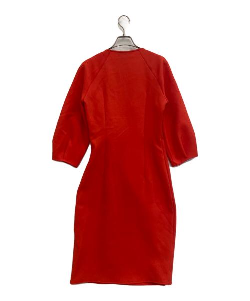 nissa（ニッサ）nissa (ニッサ) Puff sleeves midi dress レッド サイズ:38の古着・服飾アイテム