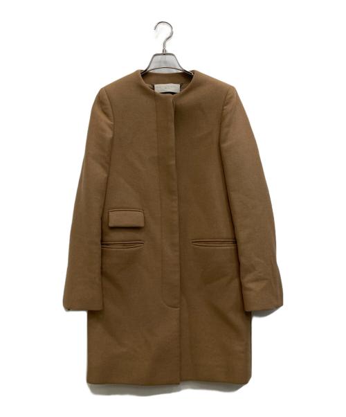 STELLA McCARTNEY（ステラマッカートニー）STELLA McCARTNEY (ステラマッカートニー) ノーカラーコート ブラウン サイズ:38の古着・服飾アイテム
