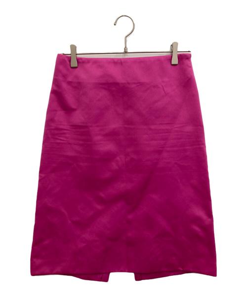 MADISON BLUE（マディソンブルー）MADISON BLUE (マディソンブルー) A-LINE LONG SK SATIN ショッキングピンク サイズ:XSの古着・服飾アイテム