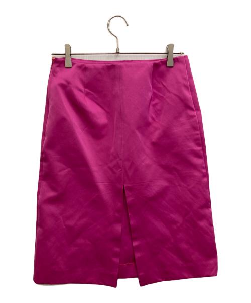 MADISON BLUE（マディソンブルー）MADISON BLUE (マディソンブルー) A-LINE LONG SK SATIN ショッキングピンク サイズ:XSの古着・服飾アイテム