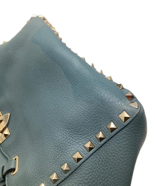 VALENTINO GARAVANI（ヴァレンティノ・ガラヴァーニ）VALENTINO GARAVANI (ヴァレンティノ・ガラヴァーニ) 2WAY ロックスタッズ トラビーズ スモールトートバッグの古着・服飾アイテム