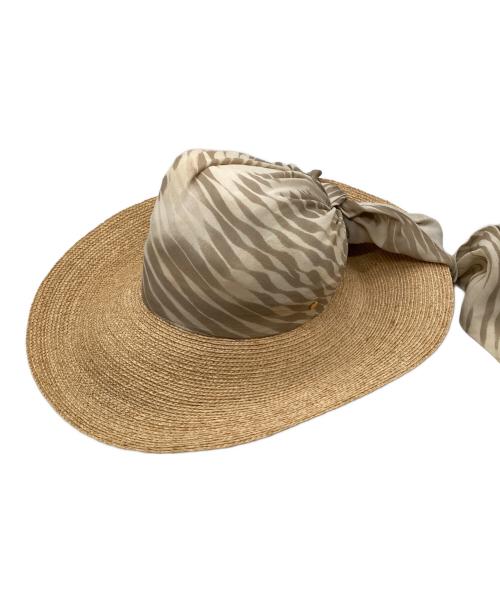 HELEN KAMINSKI（ヘレンカミンスキー）HELEN KAMINSKI (ヘレンカミンスキー) ラフィアハット ベージュの古着・服飾アイテム