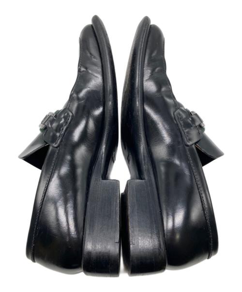 GUCCI（グッチ）GUCCI (グッチ) シェリーラインレザーローファー ブラック サイズ:40の古着・服飾アイテム