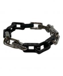 LOUIS VUITTON（ルイ ヴィトン）の古着「モノグラムチェーンブレスレット」｜シルバー×ブラック