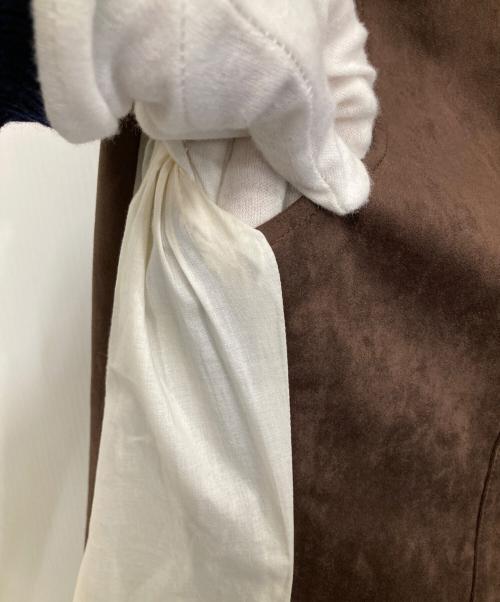 RIELLE riche（リエルリシェ）RIELLE riche (リエルリシェ) テーラードジャケット ブラウン サイズ:F 未使用品の古着・服飾アイテム