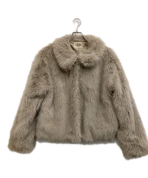 UGG（アグ）UGG (アグ) フェイクファージャケット ベージュ サイズ:Lの古着・服飾アイテム