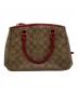 COACH (コーチ) 2WAYバッグ レッド×ブラウン：7000円