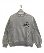 balancewear designバランスウェアデザイン）の古着「Skull print sweat」｜ライトグレー