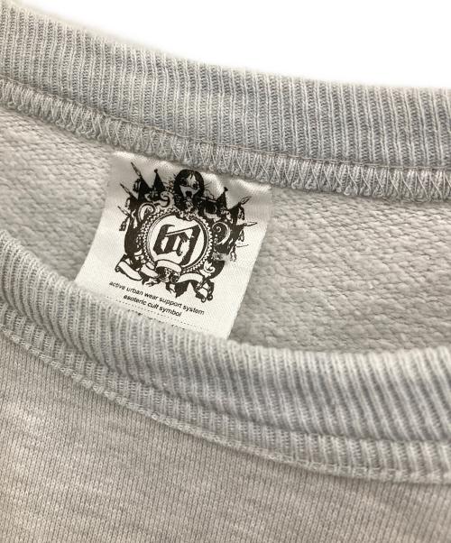 balancewear design（バランスウェアデザイン）balancewear design (バランスウェアデザイン) Skull print sweat ライトグレー サイズ:XLの古着・服飾アイテム