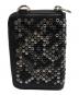DIESEL (ディーゼル) レザースタッズミニウォレット ブラック：8000円