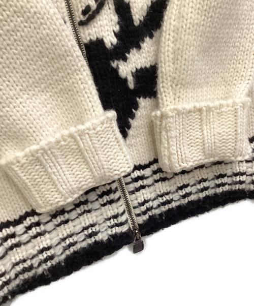 GIANFRANCO FERRE（ジャンフランコフェレ）Gianfranco Ferré (ジャンフランコフェレ) ドライバーズニット アイボリー サイズ:XLの古着・服飾アイテム