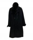 ANAYIアナイ）の古着「フォックスファー付きカシミヤコート」｜ブラック